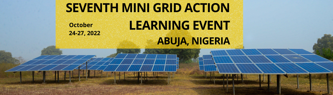 Mini Grid Action Learning Event | Abuja, Nigeria | Oct 24-27. 2022