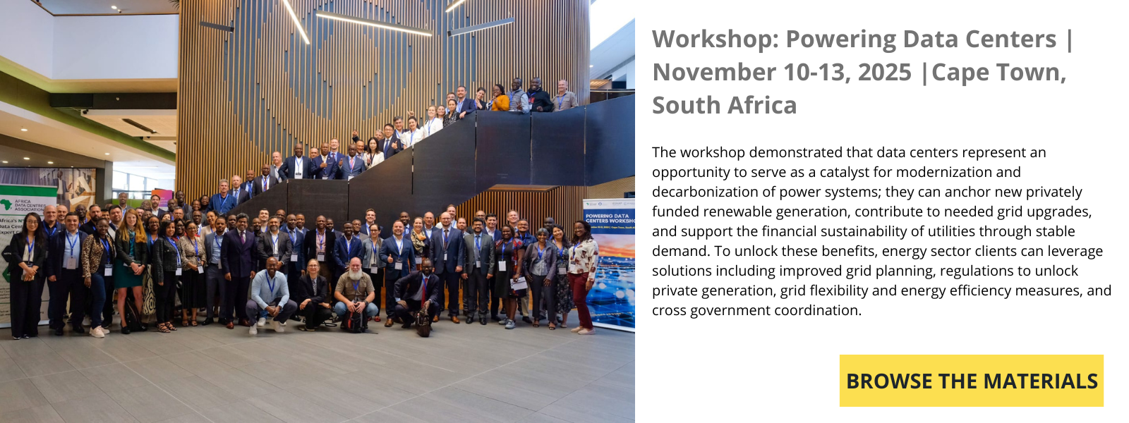 Cape Town group photo at ESMAP event.