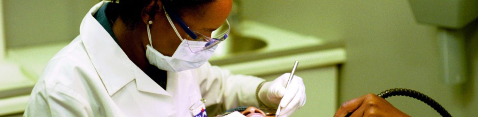 dentist working on a patient