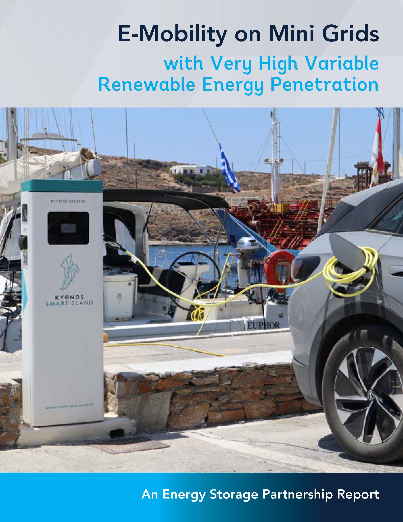 E-Mobility on Mini Grids with Very High Variable Renewable Energy