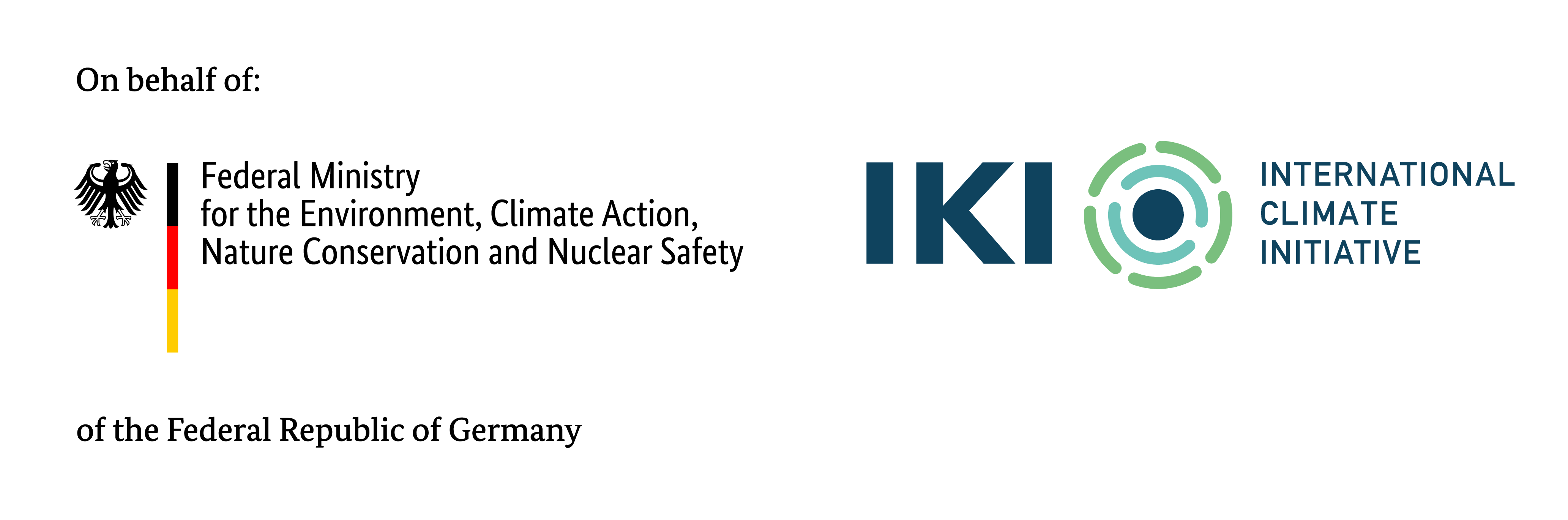 Logo of Federal Ministry for the Environment, Climate Action, Nature Conservation and Nuclear Safety (BMUKN) and the International Climate Initiative (IKI)