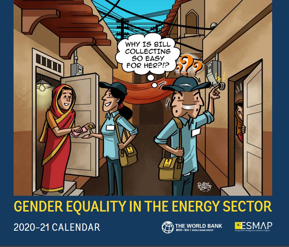 Cover of the 2020-2021 Gender Equality in the Energy Sector Calendar