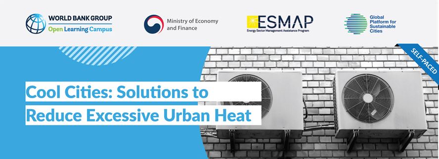 Flyer for the course on urban cooling solutions