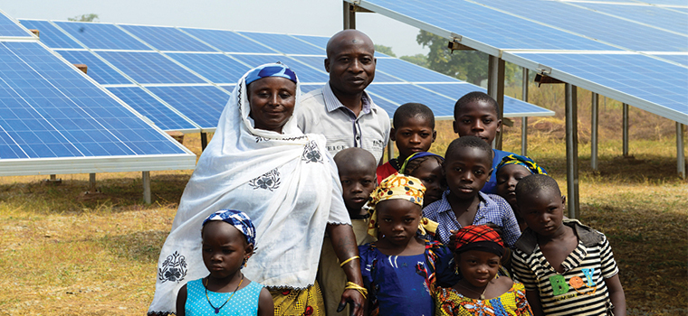 Nigeria, family, remote village, mini grids