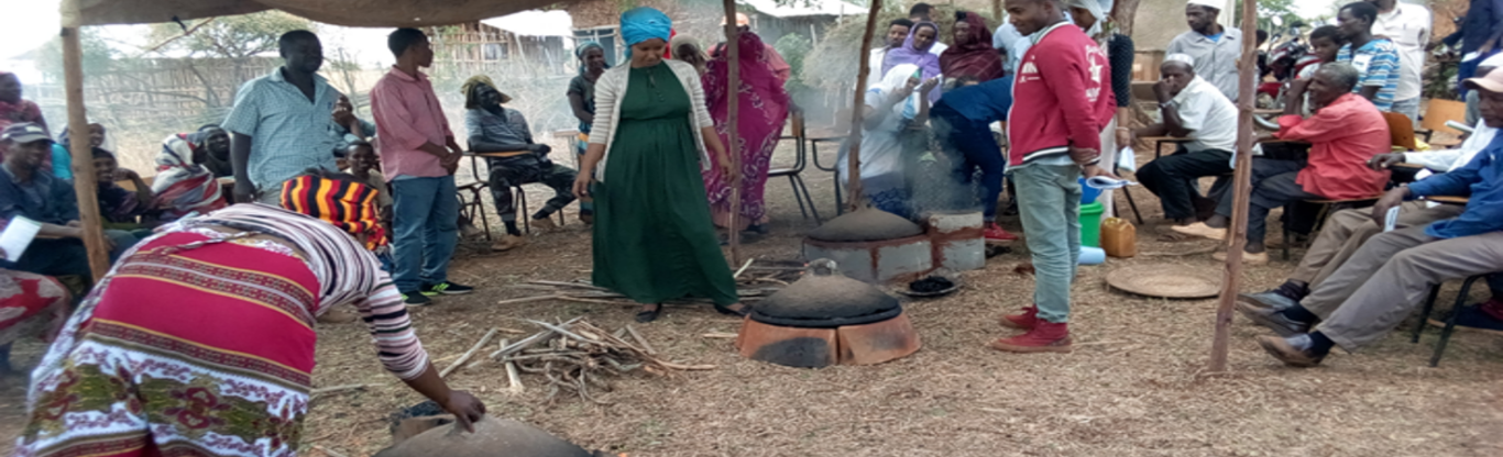 women and men, village, fire, cooking