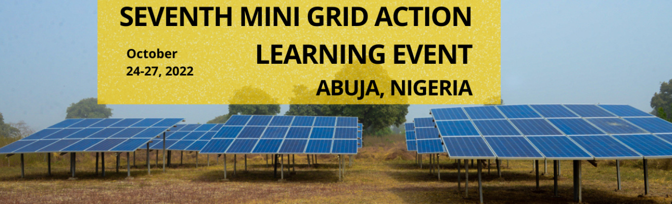 Mini Grid Action Learning Event | Abuja, Nigeria | Oct 24-27. 2022