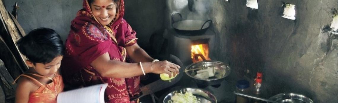 Improved Cook Stoves are improving health and quality of life especially for women and children by drastically reducing air pollution and costs. “My firewood usage has gone down so much. I used to buy firewood once in every two months, now I buy fuelwood once every five months. This has helped us save money.” -Ms. Shefali Ghosh from Savar Village on the outskirts of Dhaka