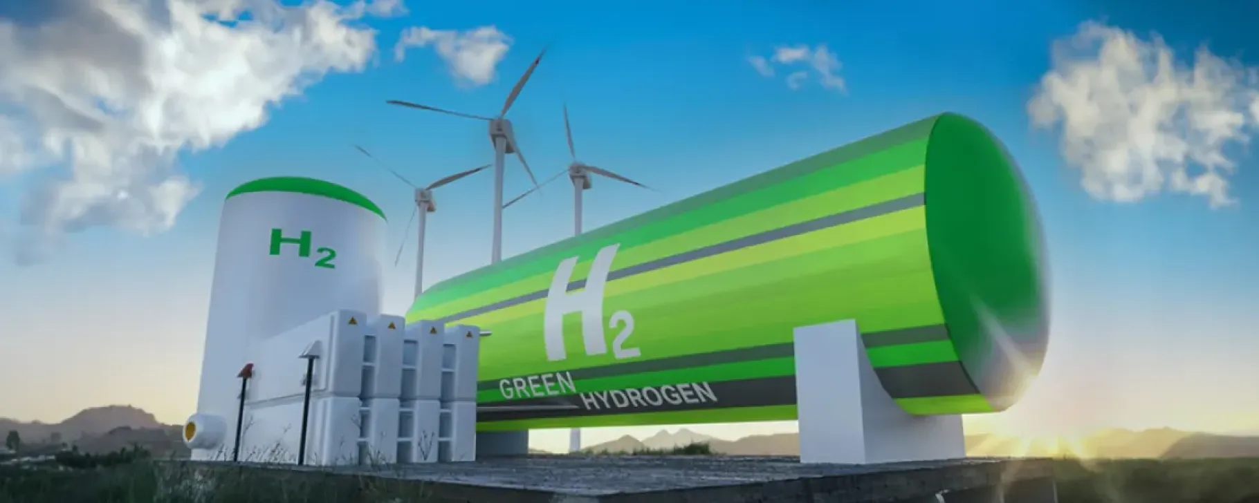 Picture of green hydrogen facility