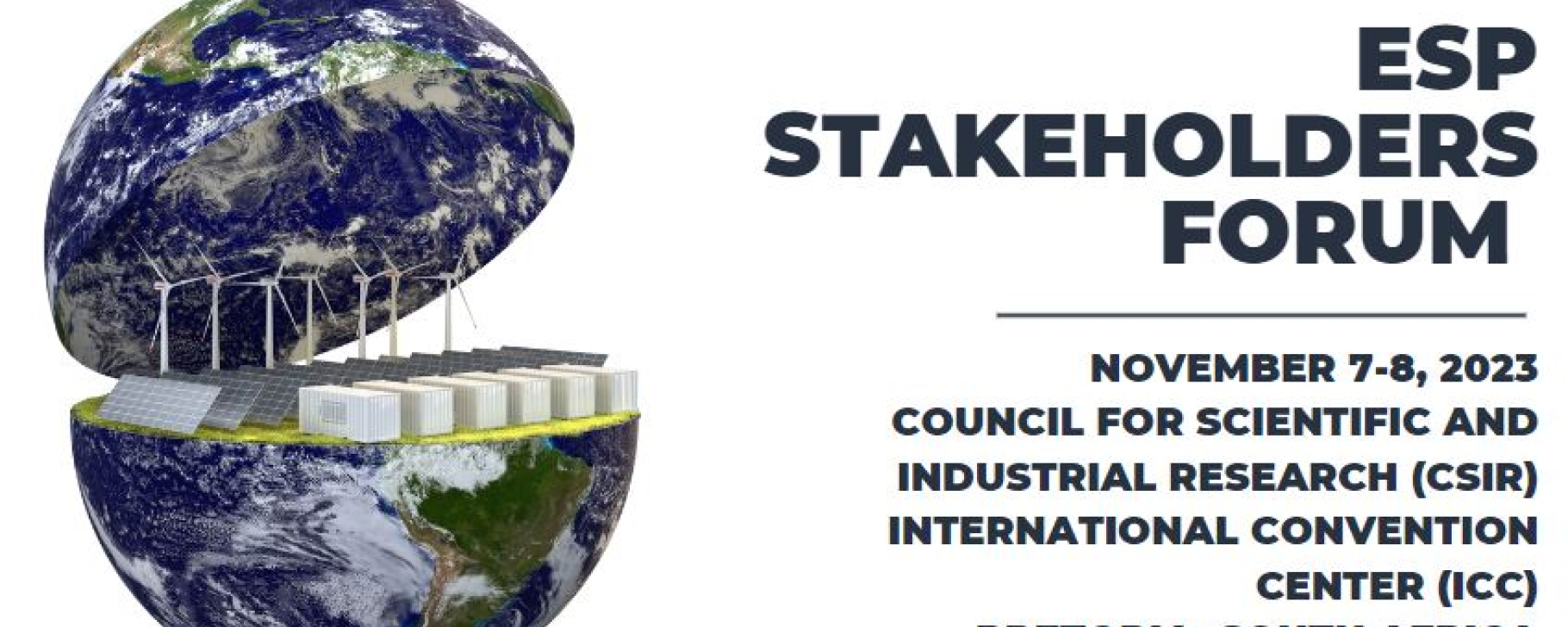 Banner for the ESP Stakeholders Forum & Partners Meetings – South Africa 2023
