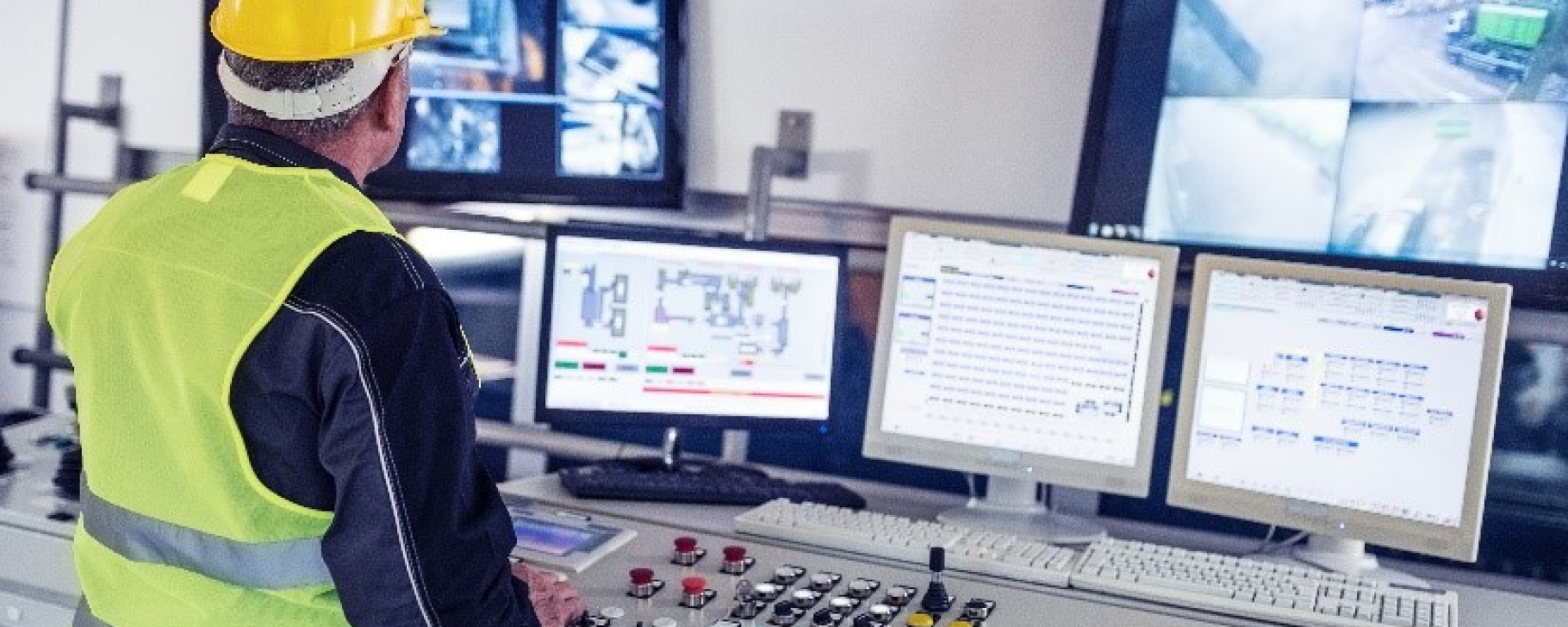 Engineer working in control room