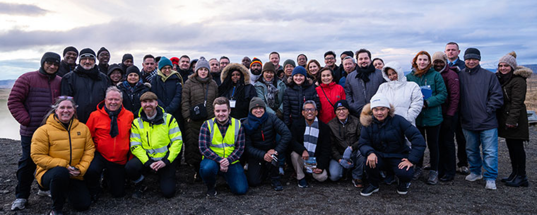 participants of geothermal study tour 