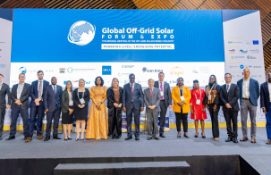 Global Off-Grid Solar Forum & Expo 2024 Panelists posing for a group photo