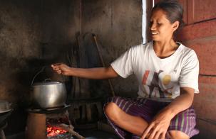 woman cooking