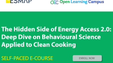 Deep Dive on Behavior Science Applied to Clean Cooking : The Hidden Side of Energy Access 2.0 (Self-paced)