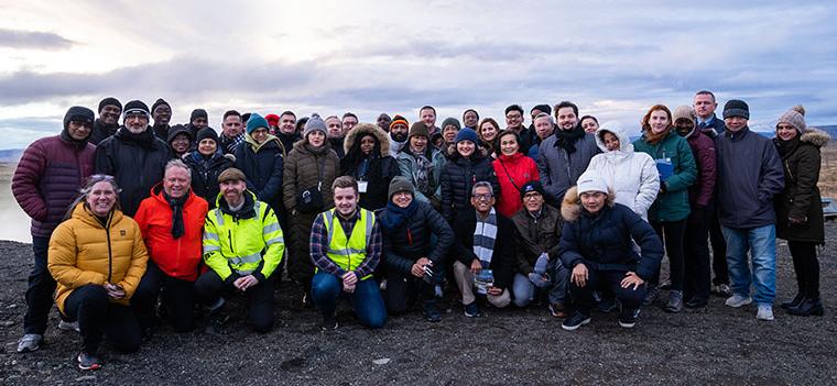 participants of geothermal study tour 