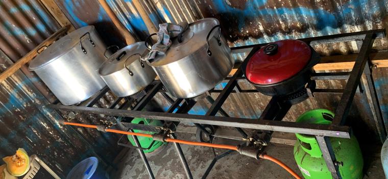 Daycare kitchen in Soweto settlement