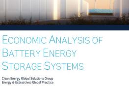 cover of the report Economic Analysis of Battery Energy Storage Systems