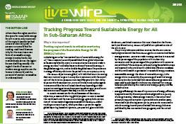 Tracking Progress Toward Sustainable Energy for All in Sub-Saharan Africa