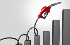 image simulating price of oil rising
