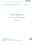 Reforming Subsidies - A Toolkit for policy simulations